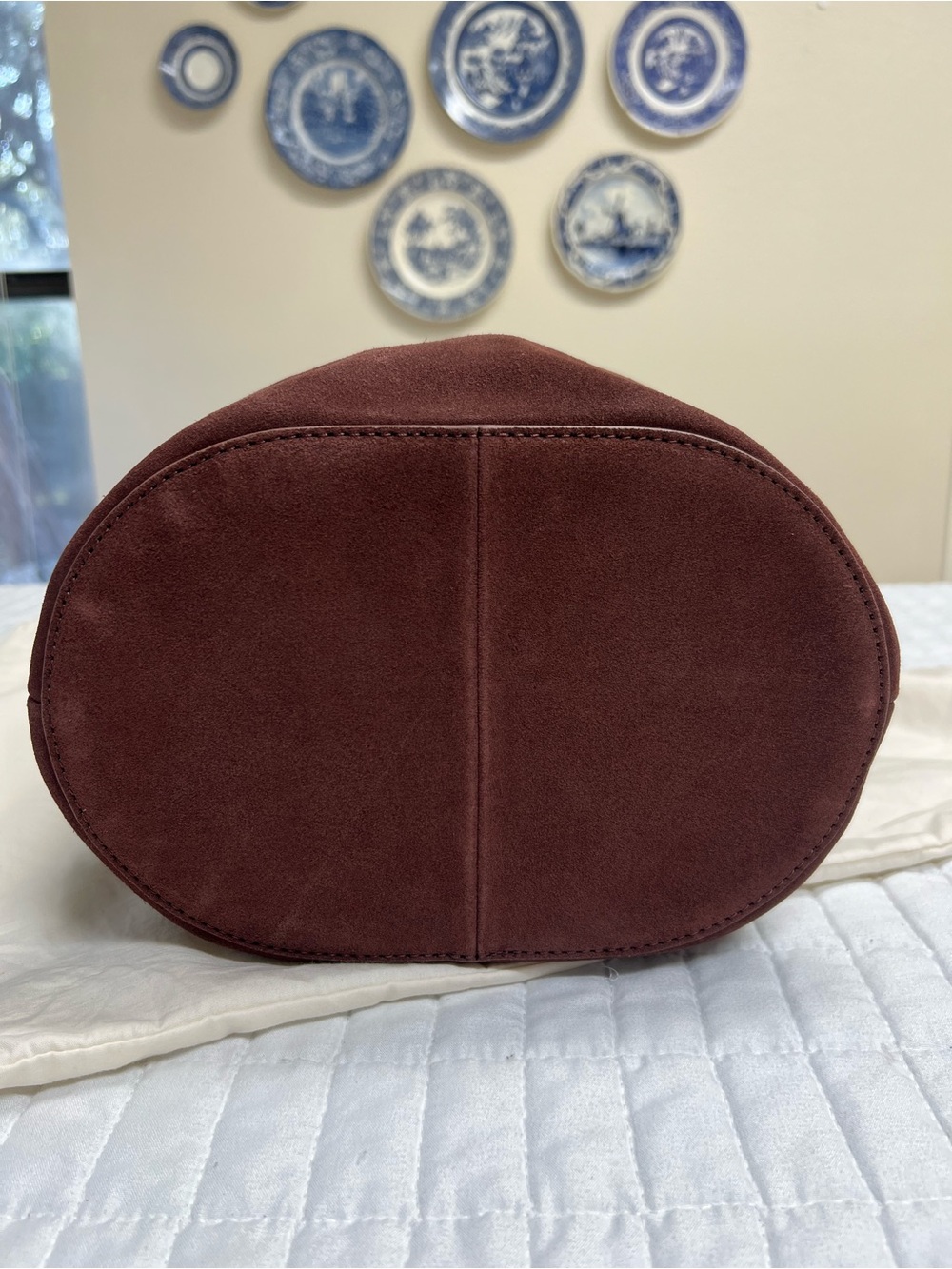 J. Crew Suede Berkley Bucket Bag in Brown NWT - Picture 9 of 13